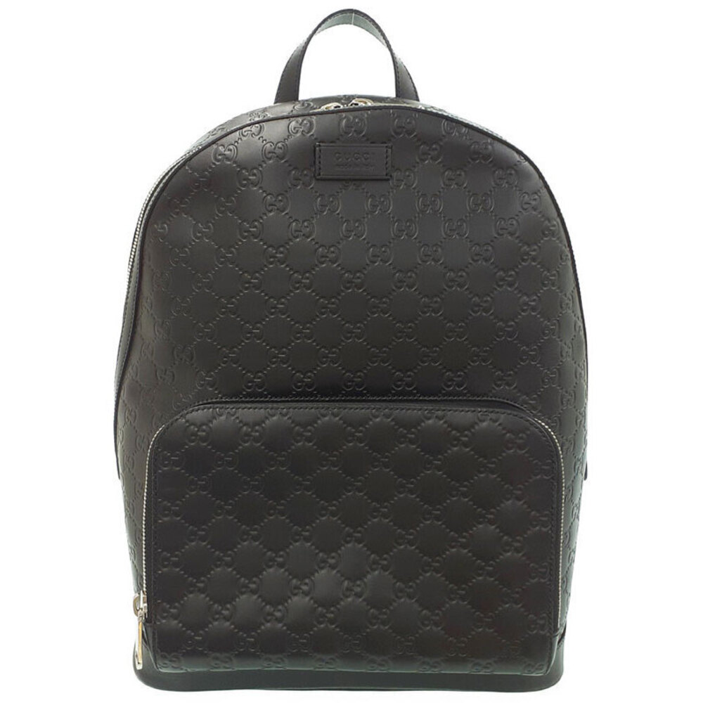 GUCCI Guccissima Signature Leather Backpack Black